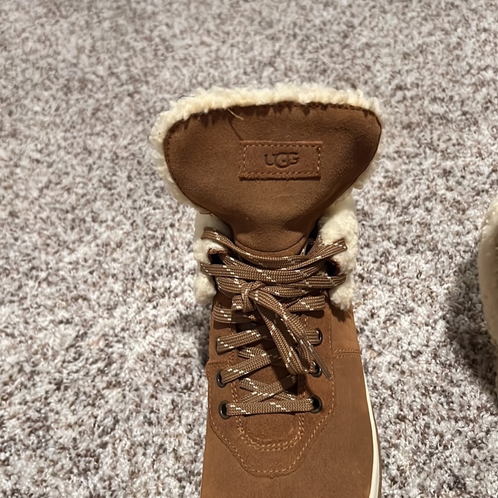 UGG Chestnut Brown Shearling-Lined Winter Boots - Picture 6 of 8